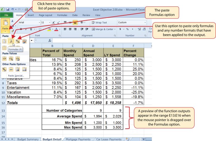 In cell e12 create a formula