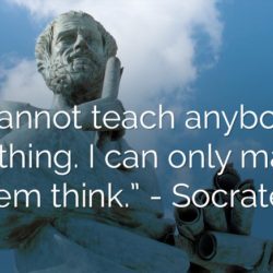 Which best illustrates the socratic method