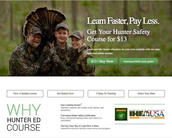 Course hunters ed hunter safety study guide outdoorhub