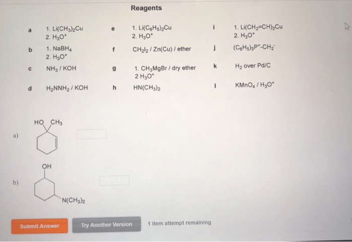 Choose reagents to convert 2-cyclohexenone to the following compounds